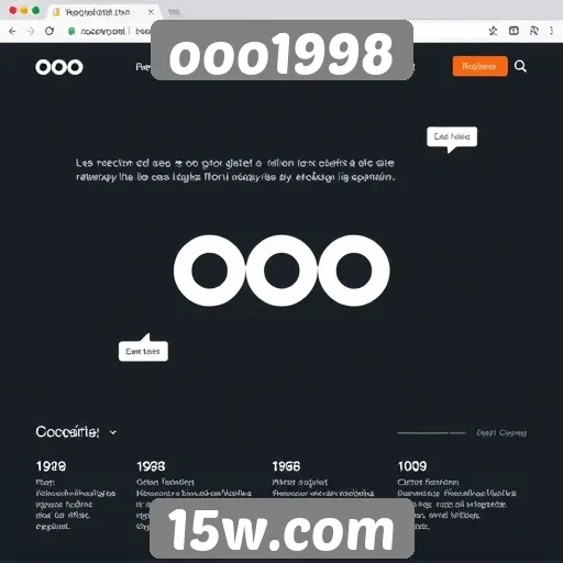 História de desenvolvimento do site ooo1998